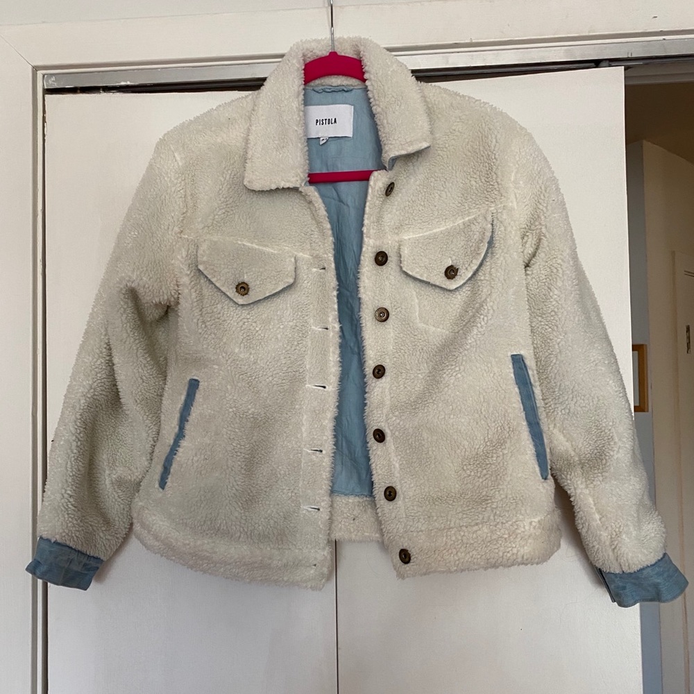 Fleece / denim jacket